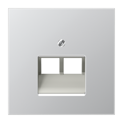 JUNG Накладка для 2-ой телефонной/компютерной розетки IAE/UAE (1 x 8-пол.) Серия LS990 Материал- мета (AL2969-2UA) JUNG Накладка для 2-ой телефонной/компютерной розетки IAE/UAE (1 x 8-пол.) Серия LS990 Материал- мета (AL2969-2UA)