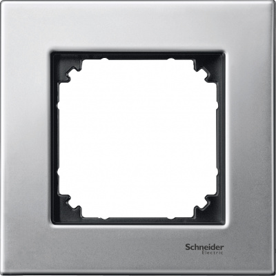 SCHNEIDER ELECTRIC Рамка 1 пост металлическая плат.серебро (MTN403160) SCHNEIDER ELECTRIC Рамка 1 пост металлическая плат.серебро (MTN403160)