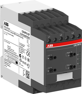 ABB Реле контроля CM-MPN.72P без контроля нуля Umin/Umax=3х530-660В/690-820B AC 2ПК пружинные клеммы (1SVR760489R8300) ABB Реле контроля CM-MPN.72P без контроля нуля Umin/Umax=3х530-660В/690-820B AC 2ПК пружинные клеммы (1SVR760489R8300)