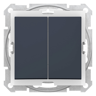 SCHNEIDER ELECTRIC Sedna Выключатель двухклавишный IP44 графит (SDN0300470) SCHNEIDER ELECTRIC Sedna Выключатель двухклавишный IP44 графит (SDN0300470)