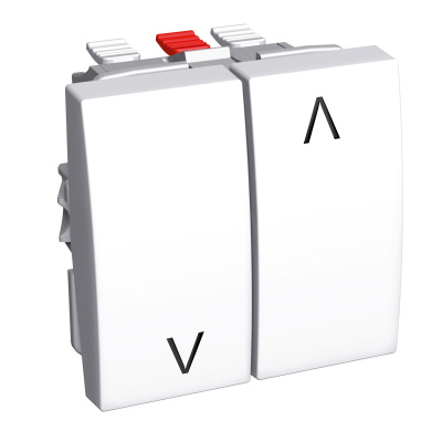 SCHNEIDER ELECTRIC Выключатель двухклавишный для жалюзи 16А IP20 белый (ALB44087) SCHNEIDER ELECTRIC Выключатель двухклавишный для жалюзи 16А IP20 белый (ALB44087)