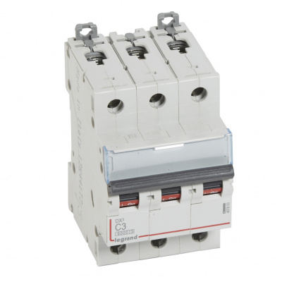 LEGRAND Выключатель автоматический трехполюсный 3А С DX3 6kA/10kA (407853 ) LEGRAND Выключатель автоматический трехполюсный 3А С DX3 6kA/10kA (407853 )