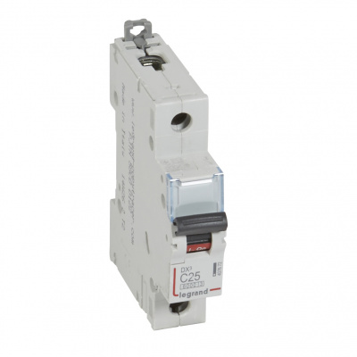 LEGRAND Выключатель автоматический однополюсный 25А C DX3 6кА/10кА (407672 ) LEGRAND Выключатель автоматический однополюсный 25А C DX3 6кА/10кА (407672 )