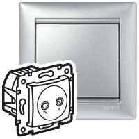 LEGRAND VALENA Розетка TV-FM 14dB проходная алюминий (770134 ) LEGRAND VALENA Розетка TV-FM 14dB проходная алюминий (770134 )