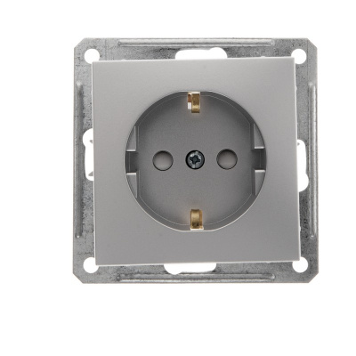 SCHNEIDER ELECTRIC W59 Розетка скрытая с заземлением матовый хром (RS16-152-5-86) SCHNEIDER ELECTRIC W59 Розетка скрытая с заземлением матовый хром (RS16-152-5-86)