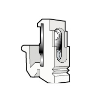 LEGRAND Фиксатор для реек винт М4 синяя (036457 )
