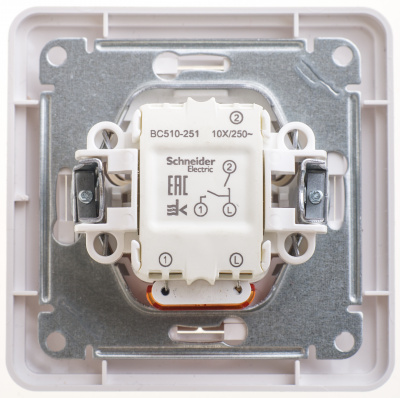 SCHNEIDER ELECTRIC W59 Выключатель двухклавишный с подсв. 10АХ, в сборе, белый (VS510-251-18) SCHNEIDER ELECTRIC W59 Выключатель двухклавишный с подсв. 10АХ, в сборе, белый (VS510-251-18)