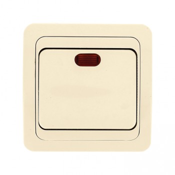 EKF Лондон Выключатель проходной одноклавишный с индикатором 10А бежевый (EEV10-125-20) EKF Лондон Выключатель проходной одноклавишный с индикатором 10А бежевый (EEV10-125-20)