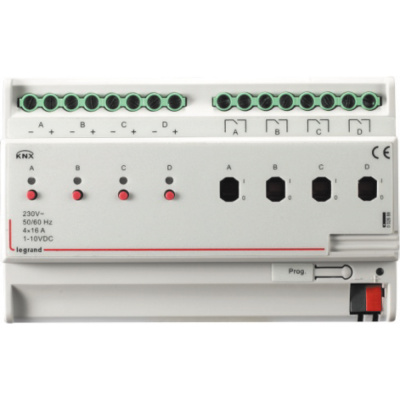 LEGRAND KNX. Контроллер освещения 4 канала 1-10В/4 канала реле 16А. DIN 8 модулей. (002688 ) LEGRAND KNX. Контроллер освещения 4 канала 1-10В/4 канала реле 16А. DIN 8 модулей. (002688 )