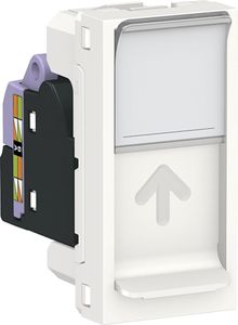 SCHNEIDER ELECTRIC Розетка UNICA MODULAR компьютерная RJ45 одиночная категория 6 STP 1 модуль белый (NU341618) SCHNEIDER ELECTRIC Розетка UNICA MODULAR компьютерная RJ45 одиночная категория 6 STP 1 модуль белый (NU341618)
