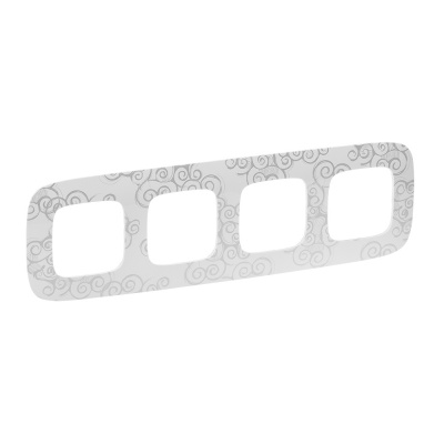 LEGRAND Valena ALLURE Рамка 4 поста Нарцисс хром универсальная (754344 ) LEGRAND Valena ALLURE Рамка 4 поста Нарцисс хром универсальная (754344 )