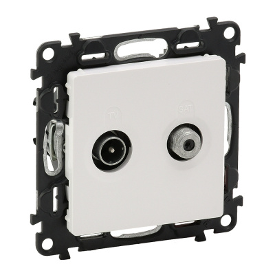 LEGRAND Valena LIFE Розетка TV-SAT звезда 5-862МГц/950-2400 МГц С лицевой панелью Белая (753464 ) LEGRAND Valena LIFE Розетка TV-SAT звезда 5-862МГц/950-2400 МГц С лицевой панелью Белая (753464 )