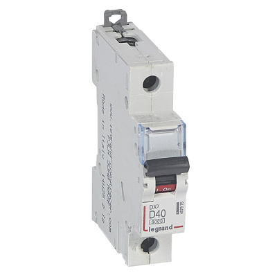 LEGRAND Выключатель автоматический однополюсный 40А D DX3 6kA/10kA (407975 ) LEGRAND Выключатель автоматический однополюсный 40А D DX3 6kA/10kA (407975 )