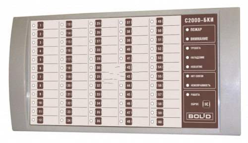 Блок контроля и индикации С2000-БКИ для 60 разделов (С2000-БКИ)