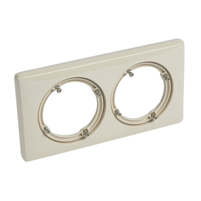 LEGRAND Рамка, двухпостовая, IP44 слоновая кость (069082 ) LEGRAND Рамка, двухпостовая, IP44 слоновая кость (069082 )