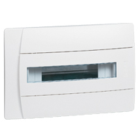 LEGRAND Щит распределительный встраиваемый ЩРв-П-12 пластиковый белый прозрачная дверь IP40 бел без шины Pr (601112 )