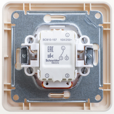 SCHNEIDER ELECTRIC W59 Переключатель одноклавишный с подсв. 10АХ, в сборе, слоновая кость (VS610-157-28) SCHNEIDER ELECTRIC W59 Переключатель одноклавишный с подсв. 10АХ, в сборе, слоновая кость (VS610-157-28)