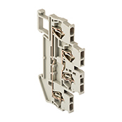 EKF Колодка клеммная самозажимная двойная JXB-ST-1.5 17.5А серая PROxima (plc-jxb-st-1.5-4-2)