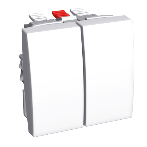SCHNEIDER ELECTRIC Переключатель двухклавишный 16А (ALB44056) SCHNEIDER ELECTRIC Переключатель двухклавишный 16А (ALB44056)