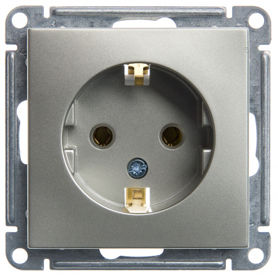 SCHNEIDER ELECTRIC W59 Розетка с заземлением без шторок, 16А, механизм, шампань (RS16-154-4-86) SCHNEIDER ELECTRIC W59 Розетка с заземлением без шторок, 16А, механизм, шампань (RS16-154-4-86)