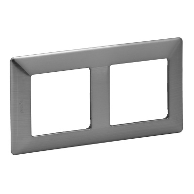 LEGRAND Valena LIFE Рамка 2 поста сталь универсальная (754152 ) LEGRAND Valena LIFE Рамка 2 поста сталь универсальная (754152 )