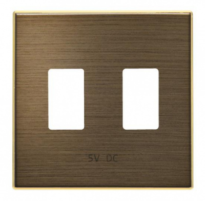 ABB Накладка для механизма 2хUSB зарядного устройства, серия SKY, цвет античная латунь (8585.3 OE) (2CLA858530A1201) ABB Накладка для механизма 2хUSB зарядного устройства, серия SKY, цвет античная латунь (8585.3 OE) (2CLA858530A1201)