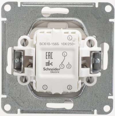 SCHNEIDER ELECTRIC W59 Переключатель одноклавишный, 10АХ, механизм, белый (VS610-156-1-86) SCHNEIDER ELECTRIC W59 Переключатель одноклавишный, 10АХ, механизм, белый (VS610-156-1-86)