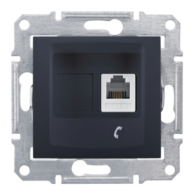 SCHNEIDER ELECTRIC Sedna Розетка телефонная RJ11 в рамку графит (SDN4101170) SCHNEIDER ELECTRIC Sedna Розетка телефонная RJ11 в рамку графит (SDN4101170)