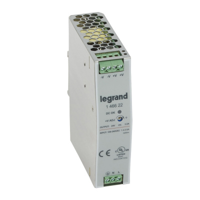 LEGRAND Источник питания импульсный 1 фаза 24В 75Вт 3.2A (146622 ) LEGRAND Источник питания импульсный 1 фаза 24В 75Вт 3.2A (146622 )