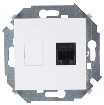 SIMON Розетка компьютерная RJ45 категория 5е AMP белый (1591551-030) SIMON Розетка компьютерная RJ45 категория 5е AMP белый (1591551-030)