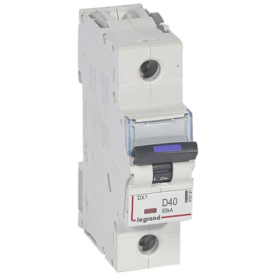 LEGRAND Выключатель автоматический DX3 50кА 40А 1П D (410191 ) LEGRAND Выключатель автоматический DX3 50кА 40А 1П D (410191 )
