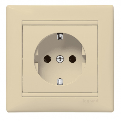 LEGRAND VALENA Розетка с заземлением в сборе слоновая кость (774323 ) LEGRAND VALENA Розетка с заземлением в сборе слоновая кость (774323 )