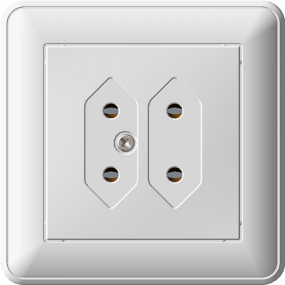 SCHNEIDER ELECTRIC W59 Розетка двойная скрытая без заземления бежевая (RS6-253-28) SCHNEIDER ELECTRIC W59 Розетка двойная скрытая без заземления бежевая (RS6-253-28)