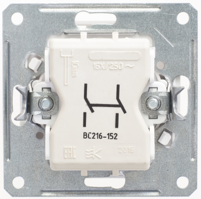SCHNEIDER ELECTRIC Wessen59 Выключатель 1 клавиша 2Р скрытой установки белый без рамки без индикации (VS216-152-1-86) SCHNEIDER ELECTRIC Wessen59 Выключатель 1 клавиша 2Р скрытой установки белый без рамки без индикации (VS216-152-1-86)