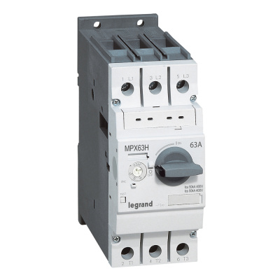 LEGRAND Выключатель автоматический для защиты электродвигателей MPX3 T63H 63A 50kA (417368 ) LEGRAND Выключатель автоматический для защиты электродвигателей MPX3 T63H 63A 50kA (417368 )