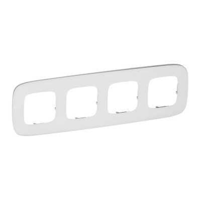 LEGRAND Valena ALLURE Рамка 4 поста Белое стекло универсальная (755544 ) LEGRAND Valena ALLURE Рамка 4 поста Белое стекло универсальная (755544 )