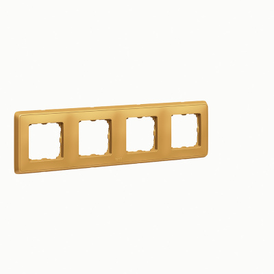 LEGRAND CARIVA Рамка 4 поста матовое золото (773664 ) LEGRAND CARIVA Рамка 4 поста матовое золото (773664 )