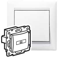 LEGRAND VALENA Выключатель карточного типа в рамку белый (774234 )