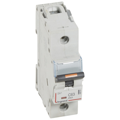 LEGRAND Выключатель автоматический однополюсный 63А C DX3 25kА (409761 ) LEGRAND Выключатель автоматический однополюсный 63А C DX3 25kА (409761 )