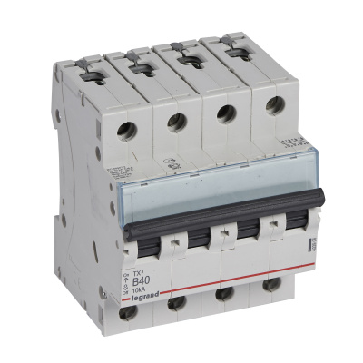 LEGRAND Выключатель автоматический четырехполюсный 40А B TX3 6kA/10kA (403906 ) LEGRAND Выключатель автоматический четырехполюсный 40А B TX3 6kA/10kA (403906 )