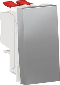 SCHNEIDER ELECTRIC Переключатель UNICA MODULAR одноклавишный перекрестный схема 7 10 AX 250 В алюминий (NU310530) SCHNEIDER ELECTRIC Переключатель UNICA MODULAR одноклавишный перекрестный схема 7 10 AX 250 В алюминий (NU310530)