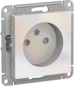 SCHNEIDER ELECTRIC Розетка ATLASDESIGN без заземления со шторками 16А механизм жемчуг (ATN000449) SCHNEIDER ELECTRIC Розетка ATLASDESIGN без заземления со шторками 16А механизм жемчуг (ATN000449)