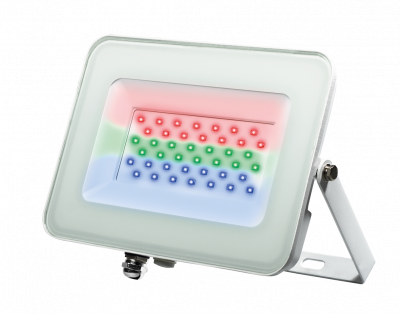 JAZZWAY Прожектор светодиодный ДО-30w RGB IP65 белый корпус (5012103) JAZZWAY Прожектор светодиодный ДО-30w RGB IP65 белый корпус (5012103)