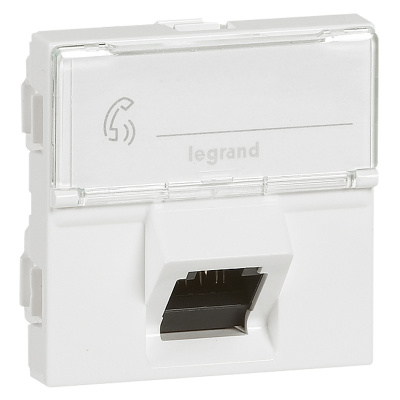 LEGRAND Mosaic Розетка RJ45 UTP 6a 2 модуль 45 градусов белая (076509 ) LEGRAND Mosaic Розетка RJ45 UTP 6a 2 модуль 45 градусов белая (076509 )