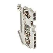 EKF Колодка клеммная самозажимная JXB-ST-2.5 31А 3 вывода серая PROxima (plc-jxb-st-2.5-3)