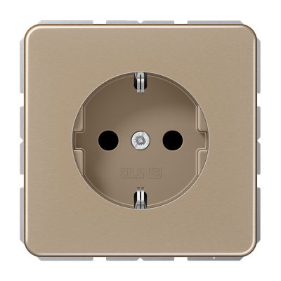 JUNG Розетка штепсельная SCHUKO 16A 250V золотая бронза (CD1520GB) JUNG Розетка штепсельная SCHUKO 16A 250V золотая бронза (CD1520GB)