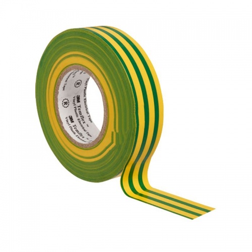 3M Изолента ПВХ желто-зеленая 19 мм 20 м. Temflex 1300 (7100080346)