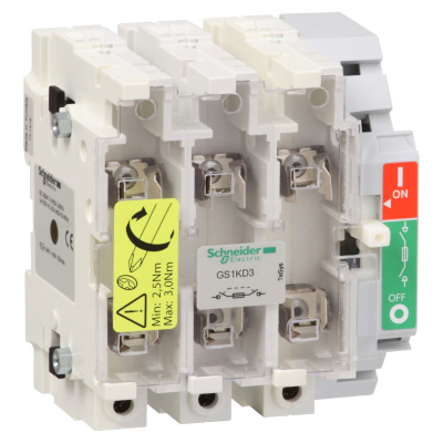 SCHNEIDER ELECTRIC Выключатель-разъединитель с предохранителем 3X125A 22X58 (GS1KD3) SCHNEIDER ELECTRIC Выключатель-разъединитель с предохранителем 3X125A 22X58 (GS1KD3)