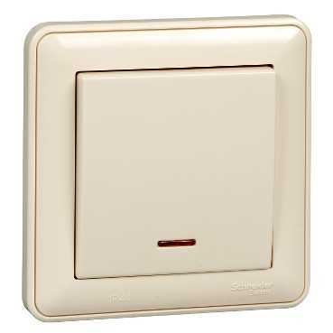 SCHNEIDER ELECTRIC W59 AQUA Переключатель одноклавишный с подсв. 10АХ, IP44, в сборе, слоновая кость (VS610-157B-28) SCHNEIDER ELECTRIC W59 AQUA Переключатель одноклавишный с подсв. 10АХ, IP44, в сборе, слоновая кость (VS610-157B-28)
