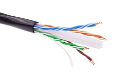 DKC Витая пара U/UTP категория 6 4 пары одножильный PE  (305 метров) черный (RN6UUPE3BK)